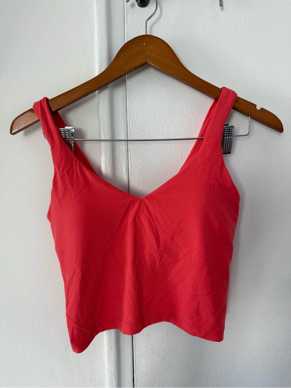 Coral V-Neck Women's Tank Top
